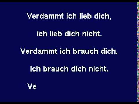 VERDAMMT ICH LIEB DICH - Matthias Reim - (Karaoke CD+G)