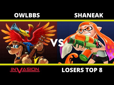 Invasion: Losers Top 8 - Owlbbs (Banjo) Vs Shaneak (Inkling)