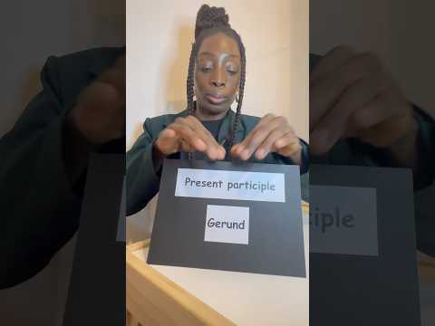 Present participle or Gerund?