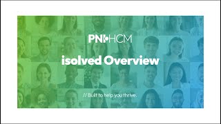 isolved People Cloud Overview  | Powered by PNI•HCM