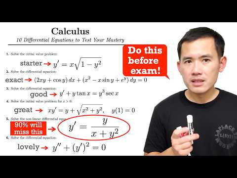 10 First-Order Differential Equations to Master Before Your Exam