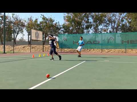 RED BALL TENNIS DRILL FOR KIDS. Great drill  for footwork