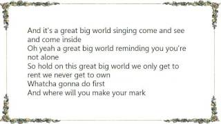 Blues Traveler - Great Big World Lyrics