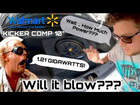 HOW MUCH POWER CAN A KICKER FROM WALMART HANDLE???