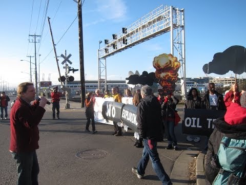 No Exploding Oil Trains Seattle Protest
