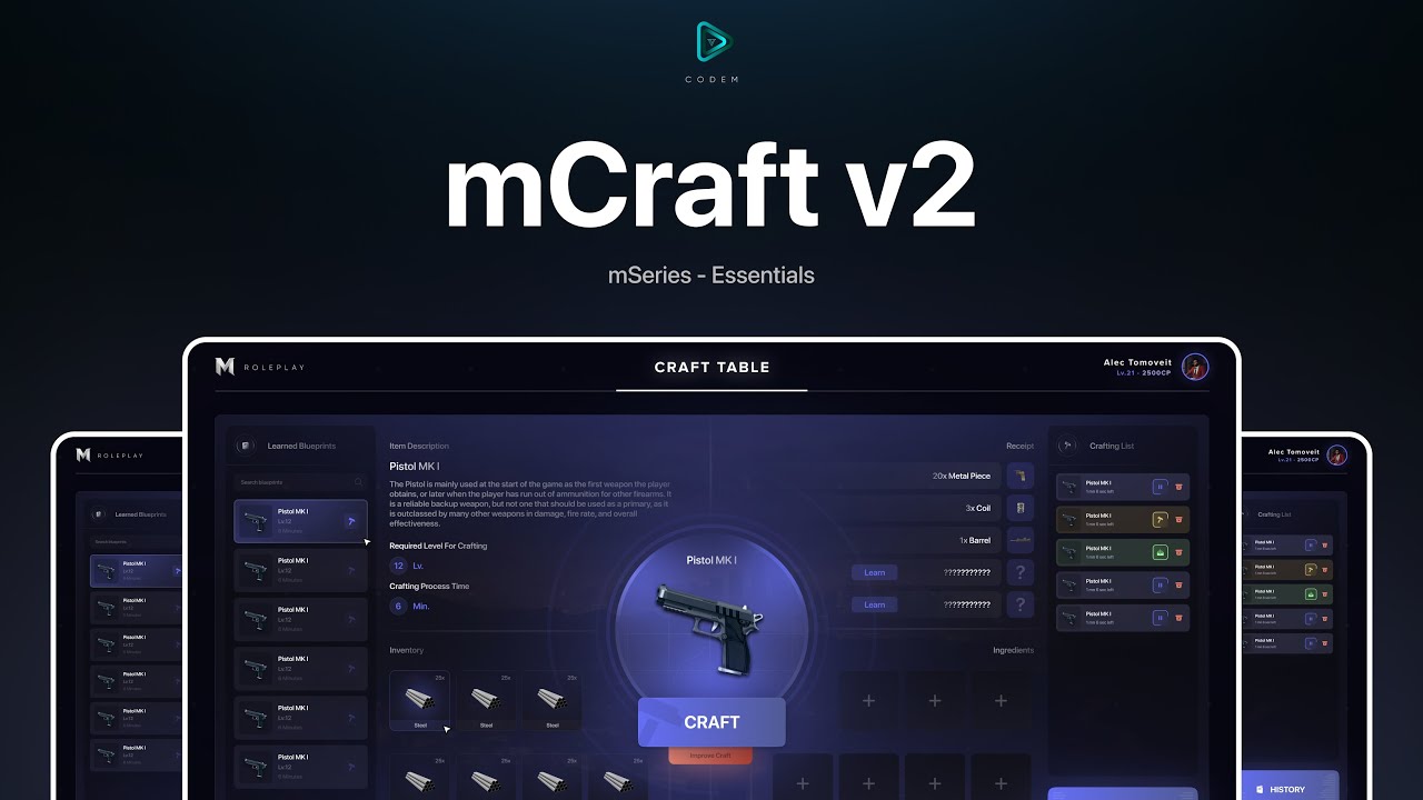 CodeM mCraft v2 ( Advanced Craft System ) thumbnail 17