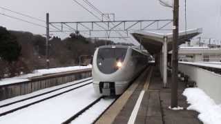 のと鉄道～七尾線 特急サンダーバード 681系683系 和倉温泉駅発車 大阪駅行き