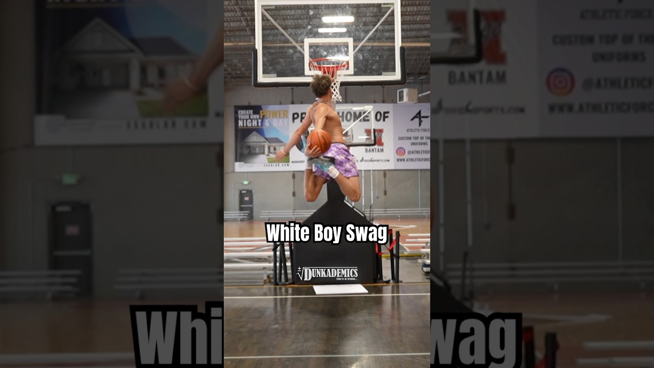 Finn Addy dunking off one or two feet