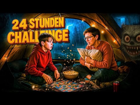 24 Stunden im alleine ! Anton vs. Angelina | Outdoor-Duell!