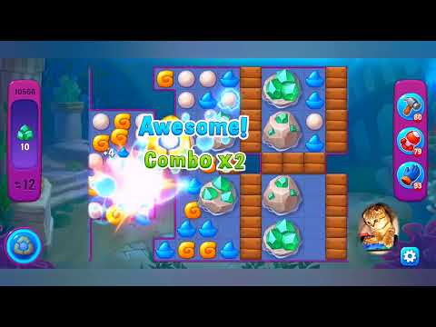 фишдом 2022 # 10566 уровень - прохождение без бустеров # Fishdom,  10566  level - no Boosters.