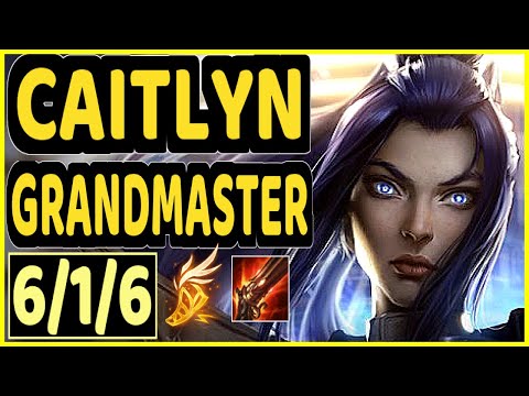 OMOK KING (CAITLYN) - 6/1/6 KDA BOTTOM ADC GAMEPLAY - NA Ranked GRANDMASTER
