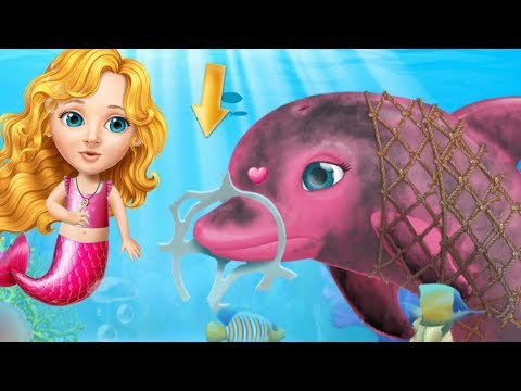 Fun Care Kids Game - Sweet Baby Girl Mermaid Life - Magical ocean Underwater Explorer Makeover Games