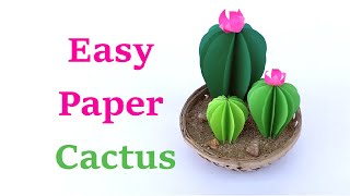 Very Easy Paper Cactus Craft for School Projects | Easy DIY Paper Crafts | Easy Kids Craft Ideas