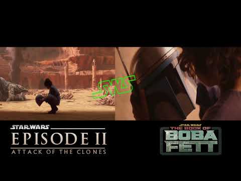 Boba Mourns Jango | AOTC & The Book Of Boba Fett Comparison