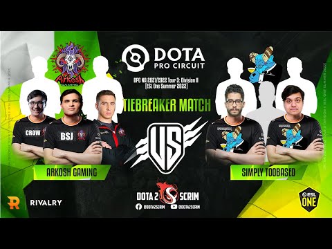 Arkosh Gaming vs simply TOOBASED - DPC NA 2021/22 Tour 3: Division II - Tiebreaker Match - BO3
