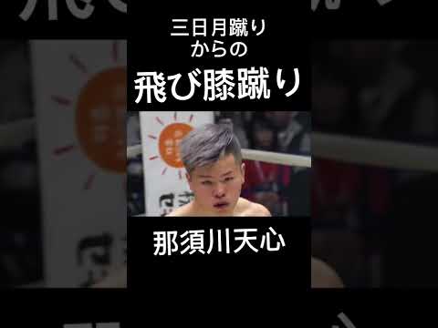 三日月蹴りでから飛び膝蹴りKO#rizin #切り抜き