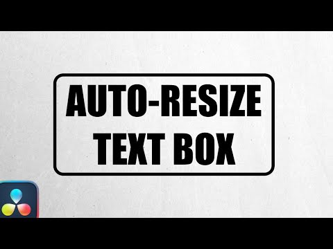 Clean Dynamic Text Box That Auto-Resizes to ANY Text in DaVinci Resolve - Fusion Tutotrial