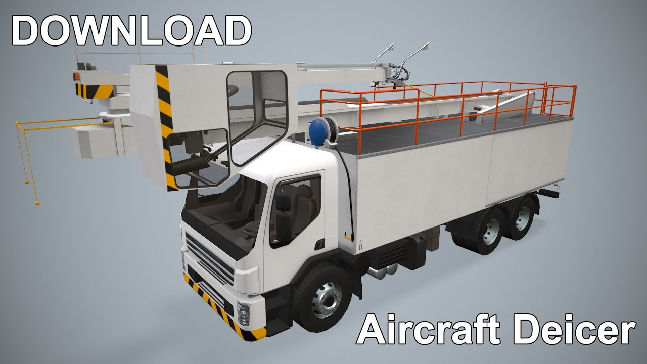 Cami&oacute;n descongelador de aviones --344-- Modelo 3D