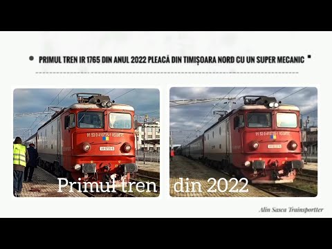 🚈🚃 Primul IR 1765 Timișoara Nord - Iași din 2022 / First IR 1765 train from 2022 - 01 January 2022