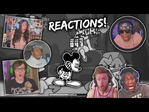 Youtuber's React To Friday Night Funkin' VS Mickey Mouse!