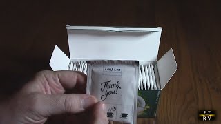 LeafLea Green Tea Blend and Natural Ginger Root, 40 Individually Wrapped Tea Bags - DELICIOUS!