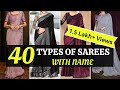 Different Types of Sarees with Name | Beautiful Trending Sarees 2021 | Blossom Trends