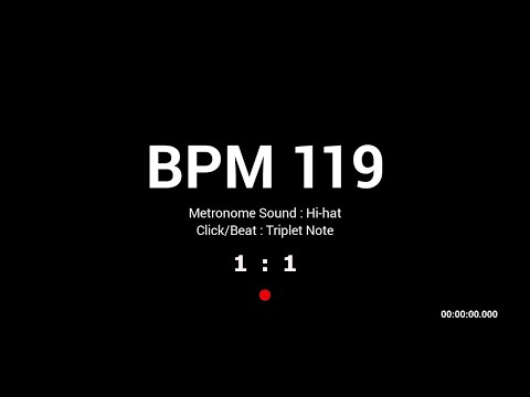Metronome BPM 119 / Hi-hat / Triplet