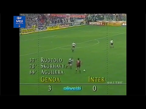 1990-91 (32^ - 12-05-1991) Genoa-INTER 3-0 [Ruotolo,Skuhravy,Aguilera(R)] Rai3