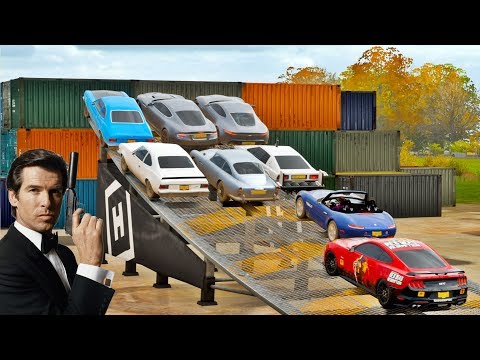 ARREMESSO COM OS CARROS DO 007 NO AEROPORTO ABANDONADO - FORZA HORIZON 4 ONLINE - GAMEPLAY