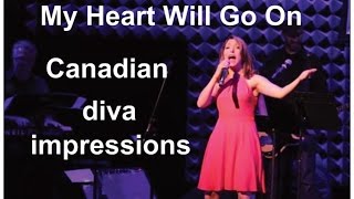 Canadian celebrities sing &#39;My Heart Will Go On&#39; - Christina Bianco impressions