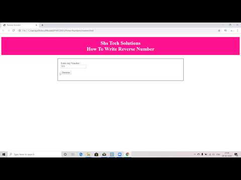 How To Write Reverse Number Using Javascript Reverse Number In Javascript