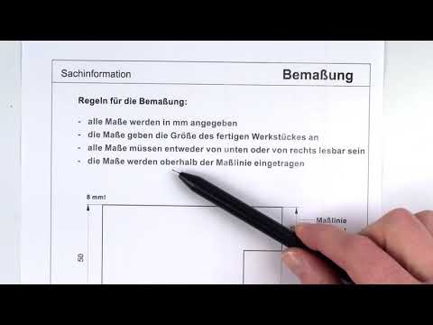 Regeln für das Bemaßen (Sachinformation)