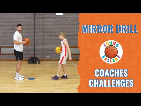 Kids Basketball Coaching - The Mirror Drill