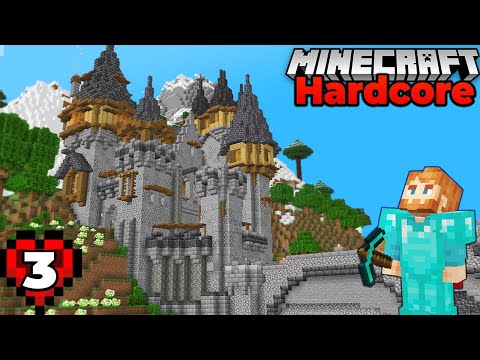 I Built a MOUNTAIN CASTLE! Ep 3 : Minecraft 1.18 Hardcore Survival Lets Play