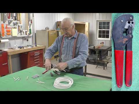 RG 6 Coax TV Cable Stripping Connector Install