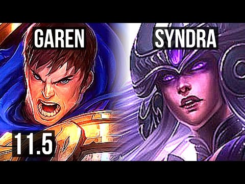 GAREN vs SYNDRA (TOP) | 2.8M mastery, 5/1/6, 1200+ games | KR Diamond | v11.5