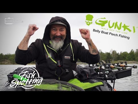 Gunki TV - Belly Boat Perch Fishing in Sweden - Fish Spotting (French Subtitles)