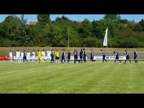 01.08.2015 Stadtmeisterschaft Mannschaftseinlauf zum Spiel gegen den SC Gitter