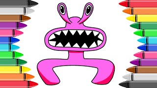How to DRAW Rainbow Friends PINK 🌈