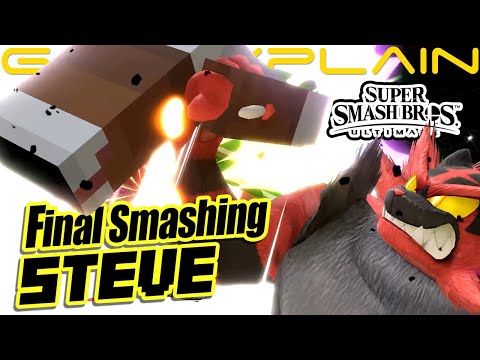 Minecraft Steve Gets Final Smashed by Yoshi, Dedede, Banjo, & IncineMoar! - Smash Bros. Ultimate