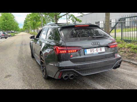 830HP Audi RS6 C8 with STRAIGHT PIPE Capristo Exhaust & OPF Delete! REVS, Accelerations, Crackles!!