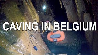 Caving in the Wallonia Region of Belgium