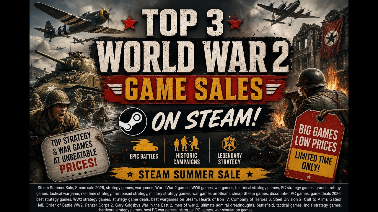 TOP 3 WORLD WAR II GAMES ON SALE RIGHT NOW