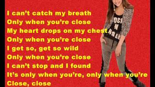 Zendaya Only When You&#39;re Close Lyrics