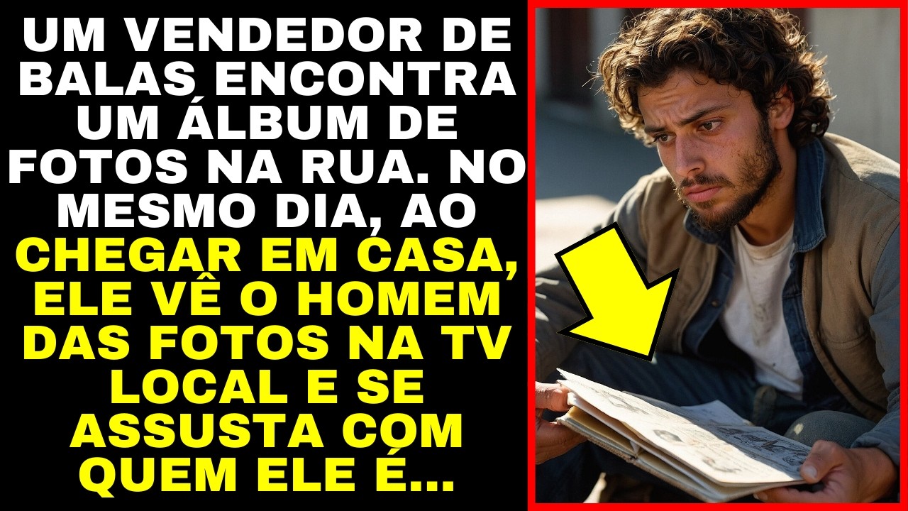 Vendedor de Balas ENCONTRA Um ÁLBUM DE FOTOS. No Mesmo Dia...Ele VÊ o Homem Das Fotos na TV LOCAL...