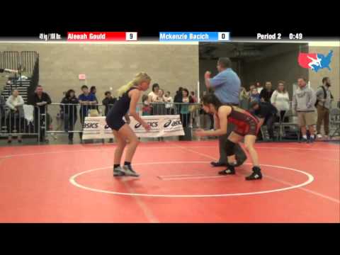 FILA Cadet 49 kg / 108 lbs. - Aleeah Gould vs. Mckenzie Bacich