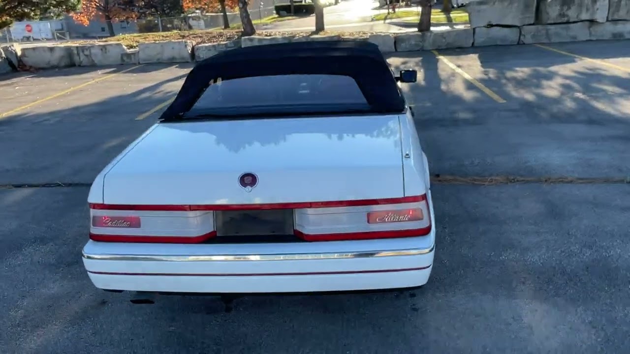 **SOLD by Auction** No Reserve 1991 Cadillac Allanté Convertible – Ontario Safetied