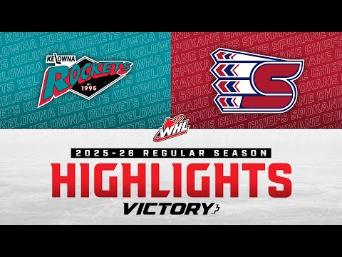 Kelowna Rockets at Spokane Chiefs 11/29 | WHL Highlights 2025-26