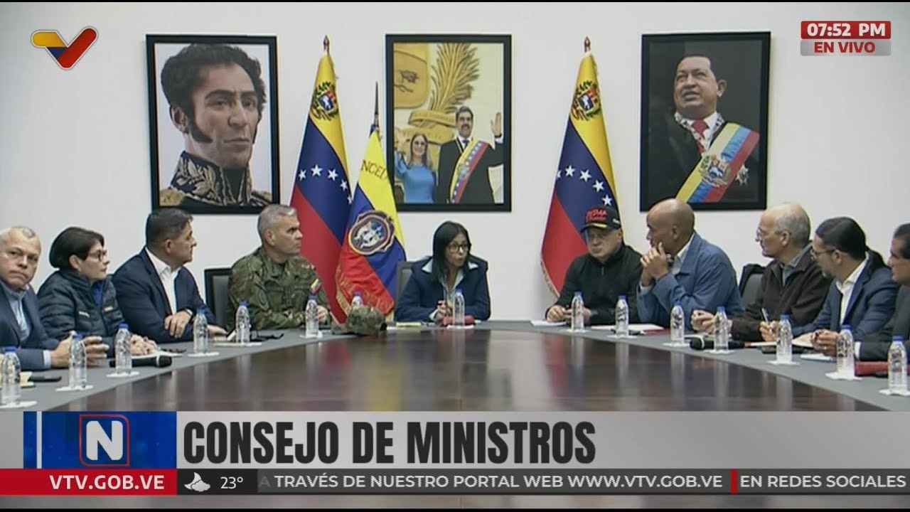 Delcy Rodríguez realiza consejo de ministros, 4 de enero de 2026