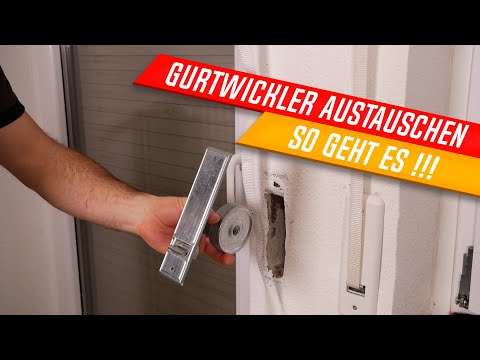 Replacing the roller shutter strap winder, roller shutter strap no longer winds up, installing a ...